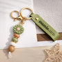 8039MFR2 porte cles personnalise marguerite en perles ma maman ma mamie 8039mj8pca