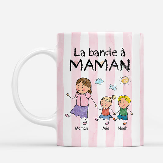 8053MFR1 mug personnalise famille la bande a maman mamie papa papy 8053m8p8a