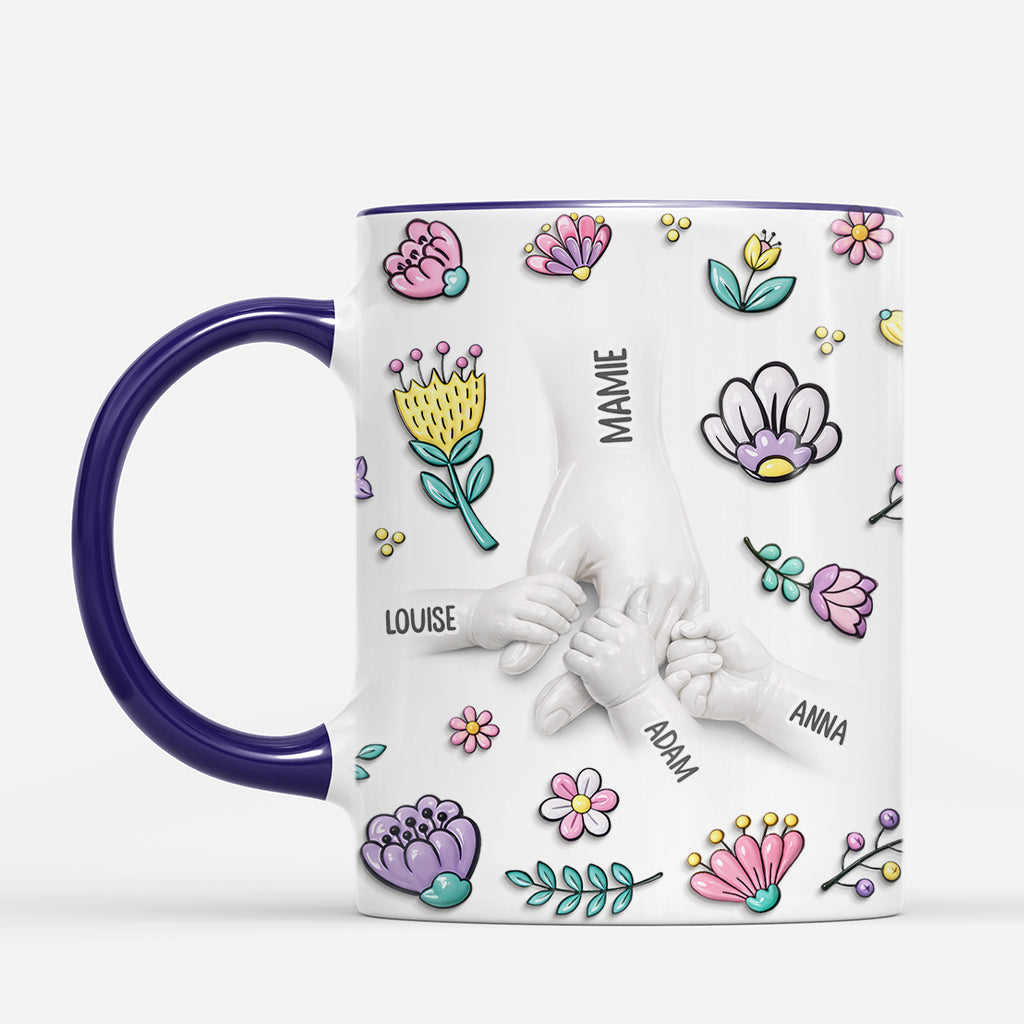8070MFR2 effet dimpression 3d mug personnalise maman mamie fleurs pour toi 8070m6pna