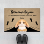 8143DFR1 paillasson personnalise lapin cadeau bienvenue chez moi 8143dak5i