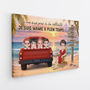 8160CFR2 toile personnalisee famille cadeau retraite papy mamie a plein temps 8160csxwa