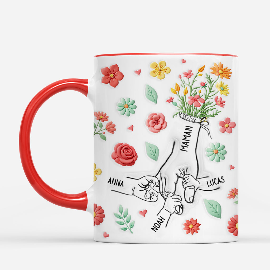 8163MFR2 effet dimpression 3d mug personnalise mamie maman cadeau fete des meres original 8163m8pza