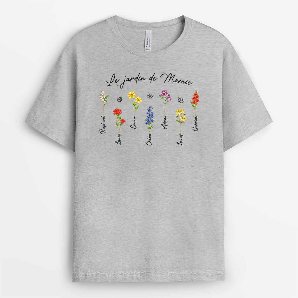 8171AFR1 t shirt personnalise maman mamie jardin de maman et prenom enfant 8171a8v5a_2