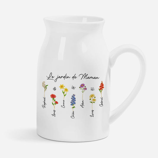 8171OFR1 vase personnalise maman mamie jardin de maman et prenom enfant 8171o8v5a