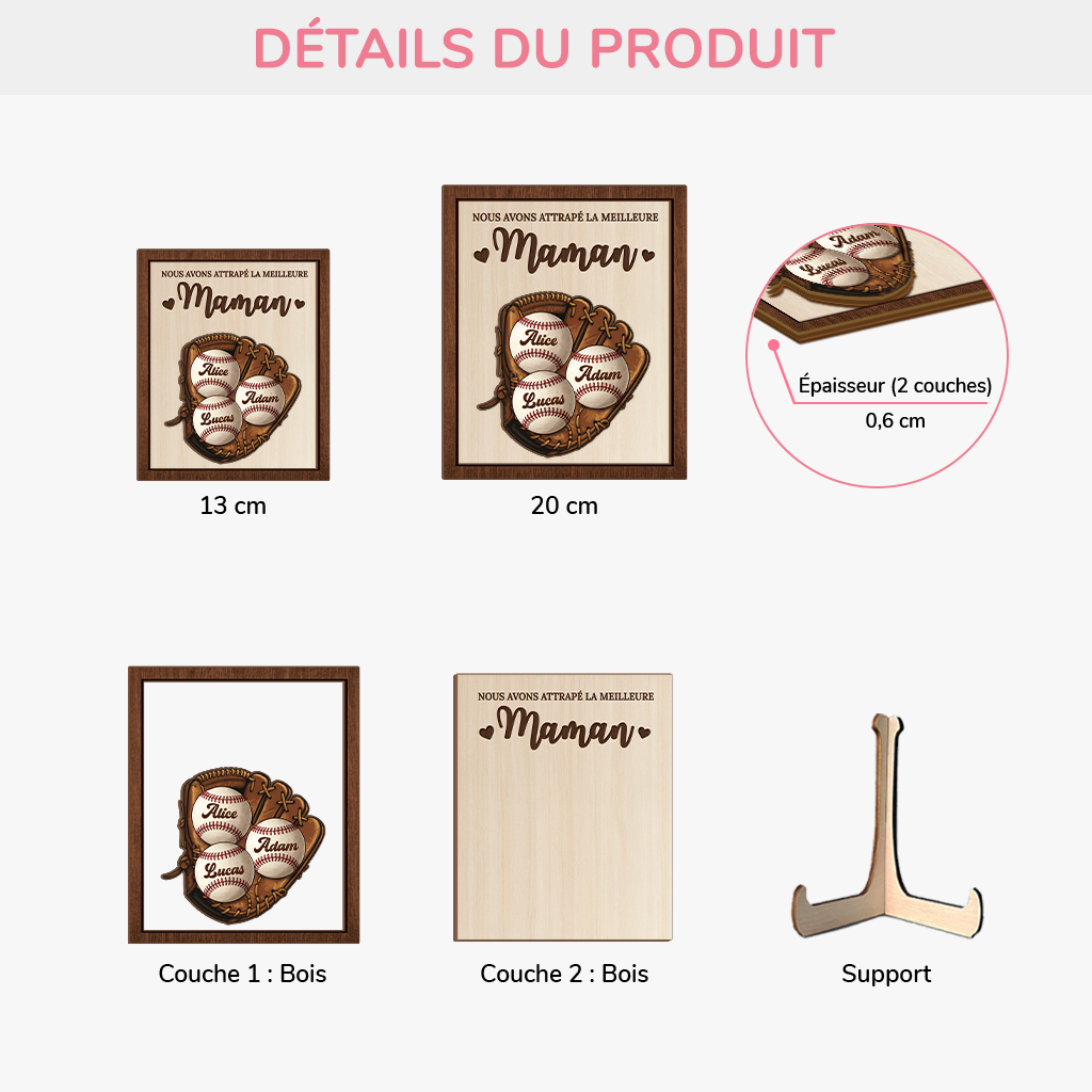 8172QFR3 j_ai attrape la meilleure maman papa plaque en bois personnalisable 8172qcqha