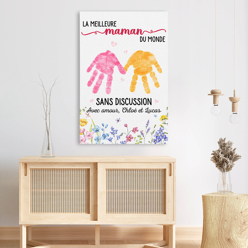 8177CFR3 tableau personnalise pour mamie maman meilleure maman du monde 8177cnpaa