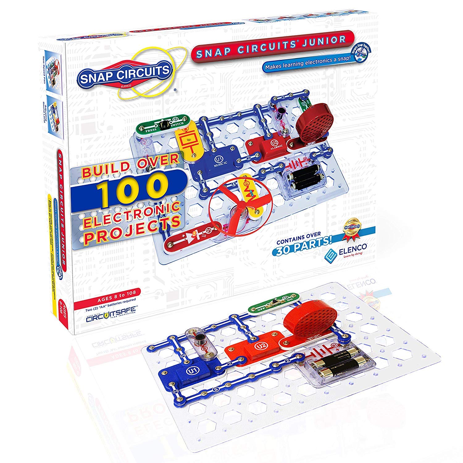 Snap Circuits Junior SC-100 (Elenco) – coffret d’électronique à assembler