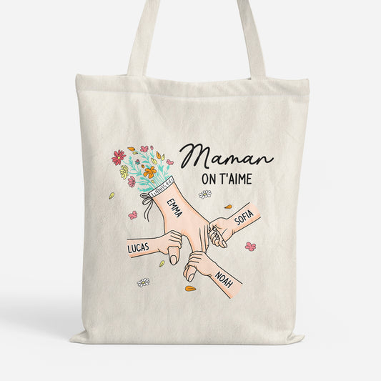 8227BFR1 tote bag personnalise_ mamie maman main dans la main 8227b6paa