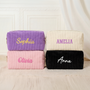 8242AFR1 trousse de maquillage personnalisee brodee_ en velours cotele cadeau pour une femme 8242ab0p5a