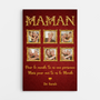 8299CFR1 effet dimpression 3d toile personnalisee mamie maman pour ton enfant tu es le monde 8299cnhwa