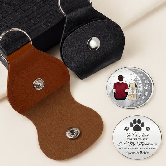 8306AFR2 effet dimpression 3d calin de poche personnalise commemoratif pour chien_ je t_ai aime toute ta vie 8306ajnvmc