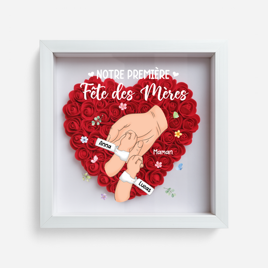 8308OFR1 boite a fleurs_ personnalisee cadeau maman papa notre premiere fete des meres 8308otewa
