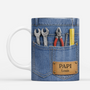 8327MFR2 effet dimpression 3d mug personnalise papa papy papy papa bricoleur cadeau 8327msftb
