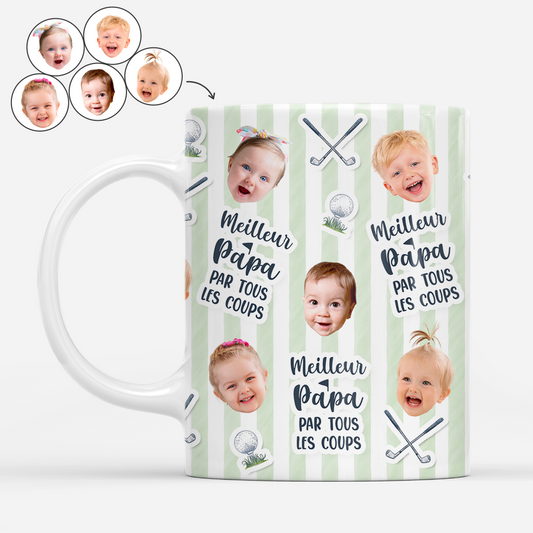 8328MFR1 mug photo personnalise meilleur papa papy golfeur 8328msfwb