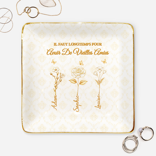 83362FR1 effet dimpression 3d coupelle a bijoux_ personnalisee fleur avoir une vieille amie 83362sfzf