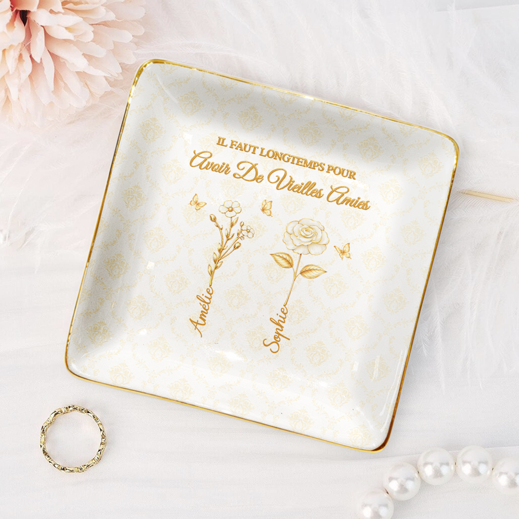 83362FR2 effet dimpression 3d coupelle a bijoux_ personnalisee fleur avoir une vieille amie 83362sfzf