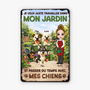 8343EFR1 plaque metallique personnalisable_ pour jardin passer du temps avec chien 8343eskzc