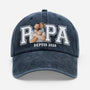 8347AFR1 cadeau papa papy casquette delavee_ personnalisee photo 8347aj3qza