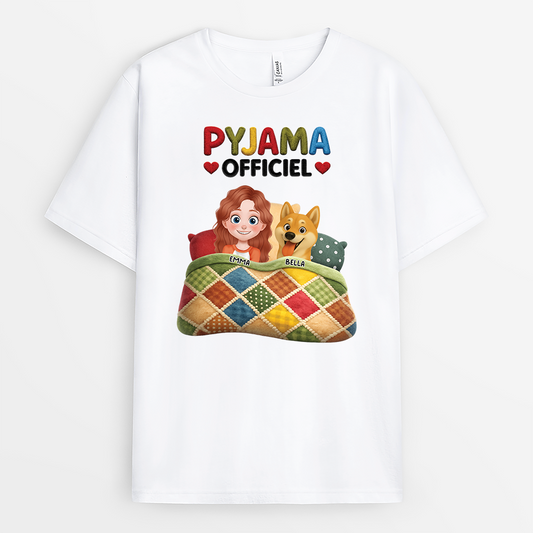 8350AFR1 effet dimpression 3d t shirt chien personnalise_ pyjama officiel 8350achmc