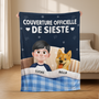 8351BFR2 effet dimpression 3d plaid polaire personnalisable_ couverture officielle avec chien 8351bchmc