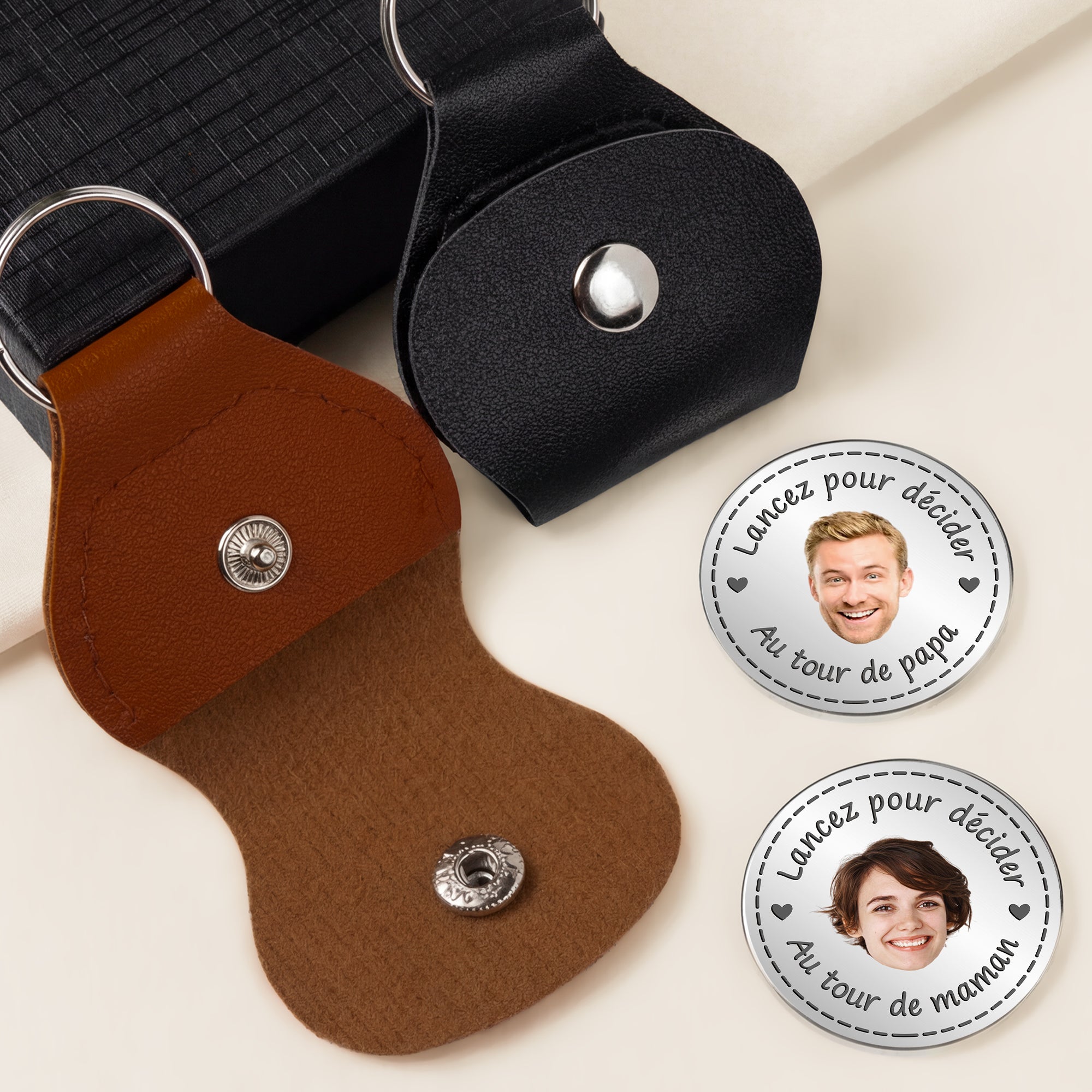 8355AFR2 calin de poche personnalise photo lancez pour decider tour de maman ou papa 8355ajspag