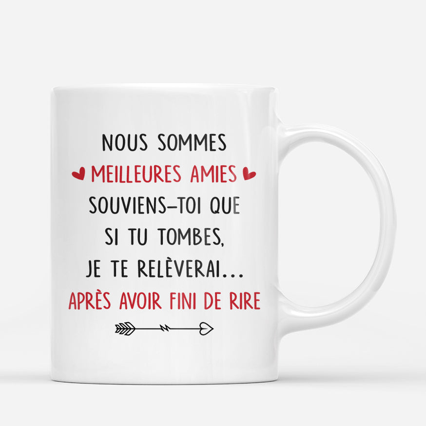 8361MFR3 mug personnalise meilleure amie femmehomme je te releverai 8361m6ltf