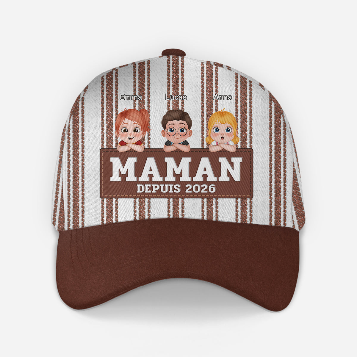 8369JFR1 casquette imprime personnalise cadeau pour papa et maman 8369j 2