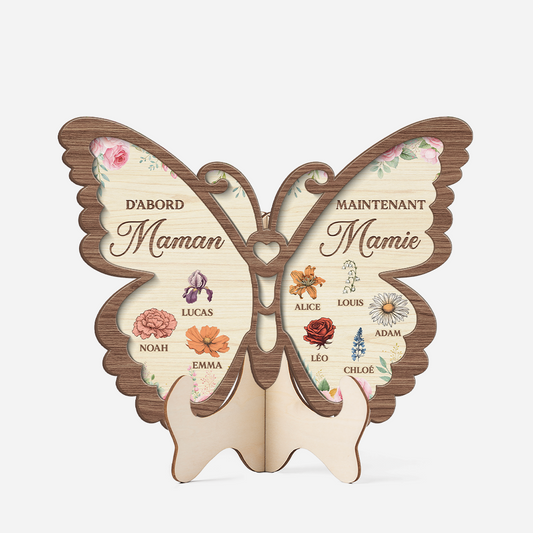 8377QFR1 plaque bois personnalisee dessin papillon jardin dabord maman ensuite mamie 8377qsy5a_jpg