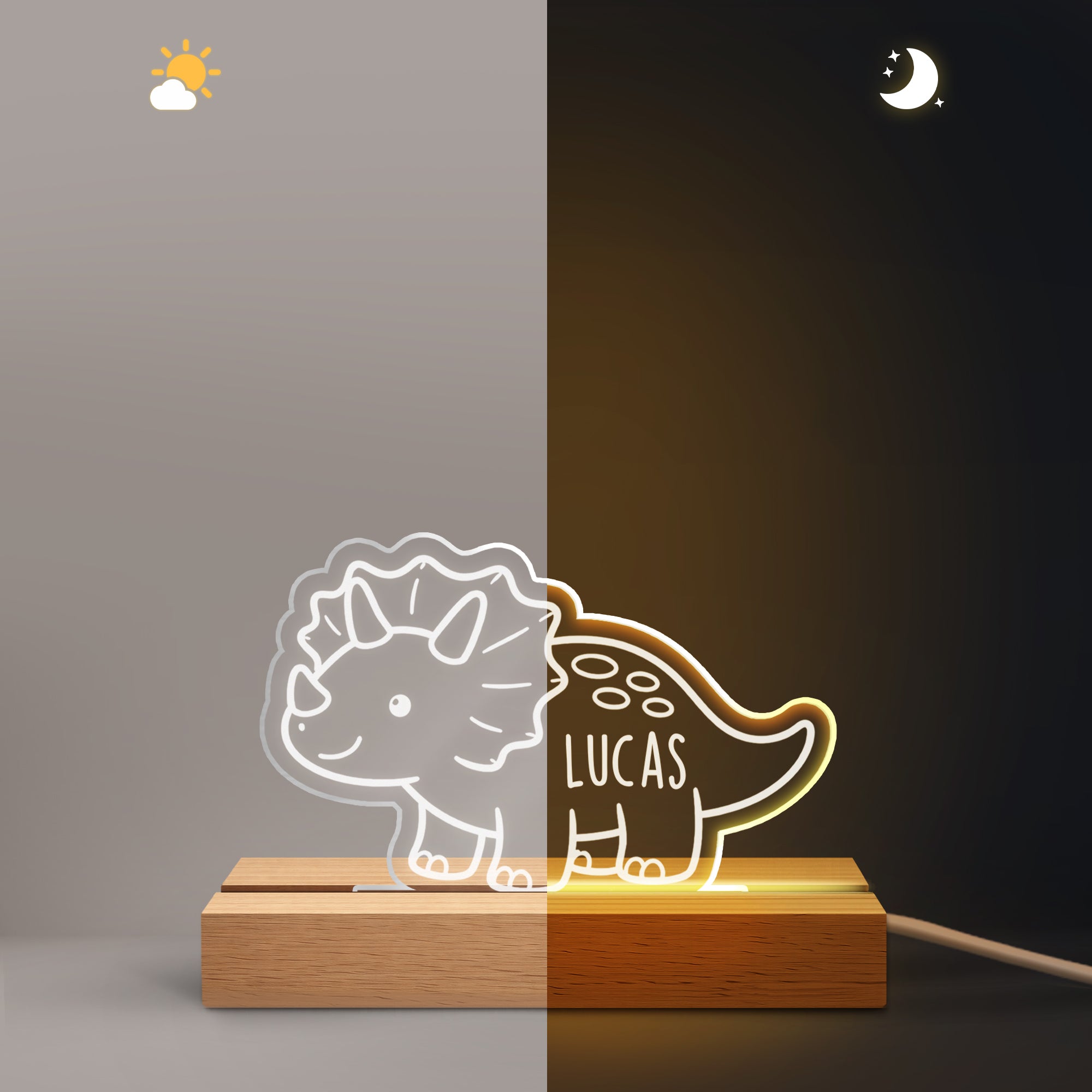 8387LFR2 veilleuse enfant personnalise_ mon petit dinosaure 8387lspwk