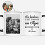 8395MFR1 tasse personnalisee papy mamie avec photo bonheur davoir un papy comme toi 8395macnb