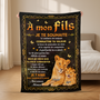 8397BFR2 plaid personnalisable enfant je taime ma fille mon fils 8397b8fwk