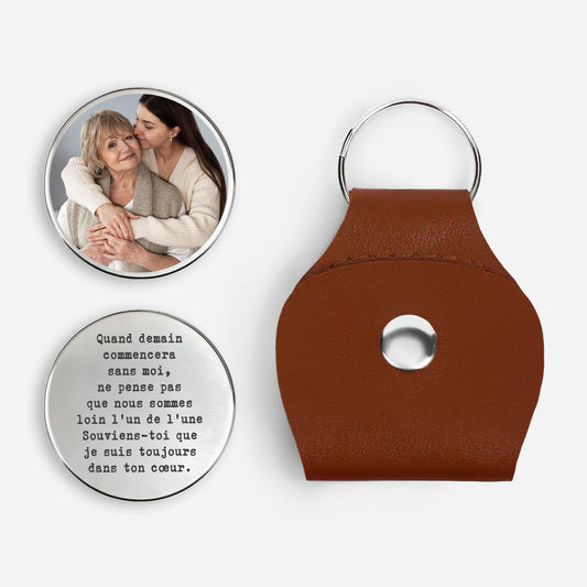 8409AFR1 calin de poche personnalise photo commemorative_ papa maman toujours dans ton coeur 8409ajtlna