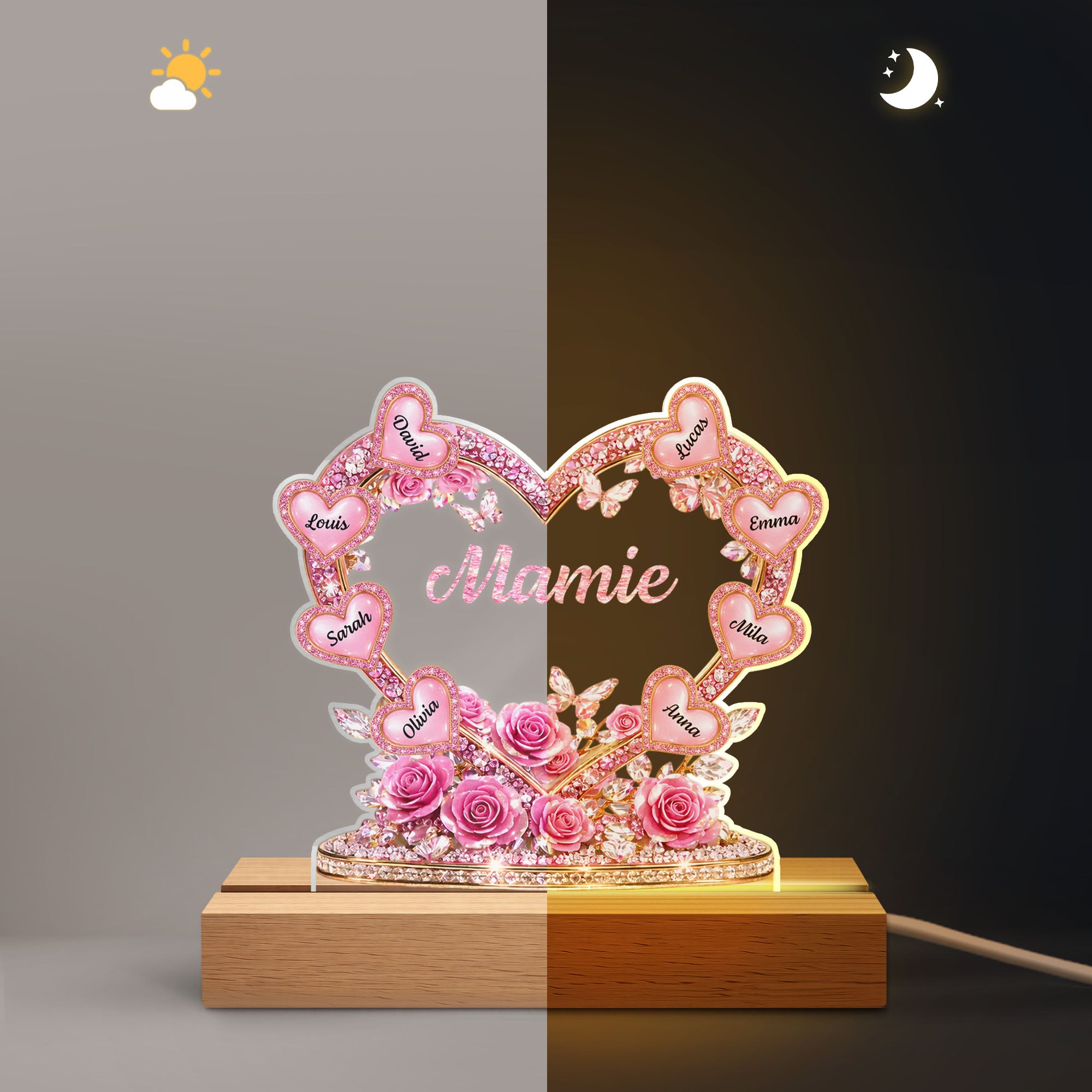 8422LFR1 effet dimpression 3d veilleuse personnalisee prenom_ coeur diamant de maman mamie 8422lcvwa_2