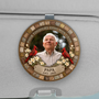8431GFR1 clip pare soleil de voiture personnalise photo commemorative papa maman toujours dans mon coeur 8431gtfwb