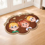 8432AFR2 paillasson personnalise a forme decoupee petits enfants de papy et mamie 8432adtkta