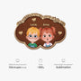 8432AFR4 paillasson personnalise a forme decoupee petits enfants de papy et mamie 8432adtkta