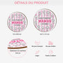 8433GFR4 clip pare soleil voiture personnalise papa maman conduis prudemment 8433gtyeb