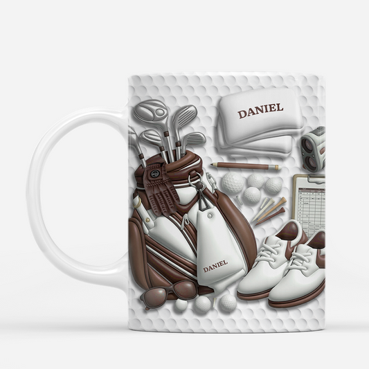 8437MFR2 effet dimpression 3d mug personnalise homme cadeau pour un golfeur 8437mf8bb