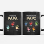 8456MFR1 mug personnalise empreintes de mains d_abord papa maintenant papi 8456mtktb