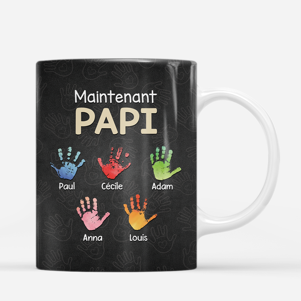 8456MFR3 mug personnalise empreintes de mains d_abord papa maintenant papi 8456mtktb_27a381d0 41a7 4719 8007 605e52d0a83b