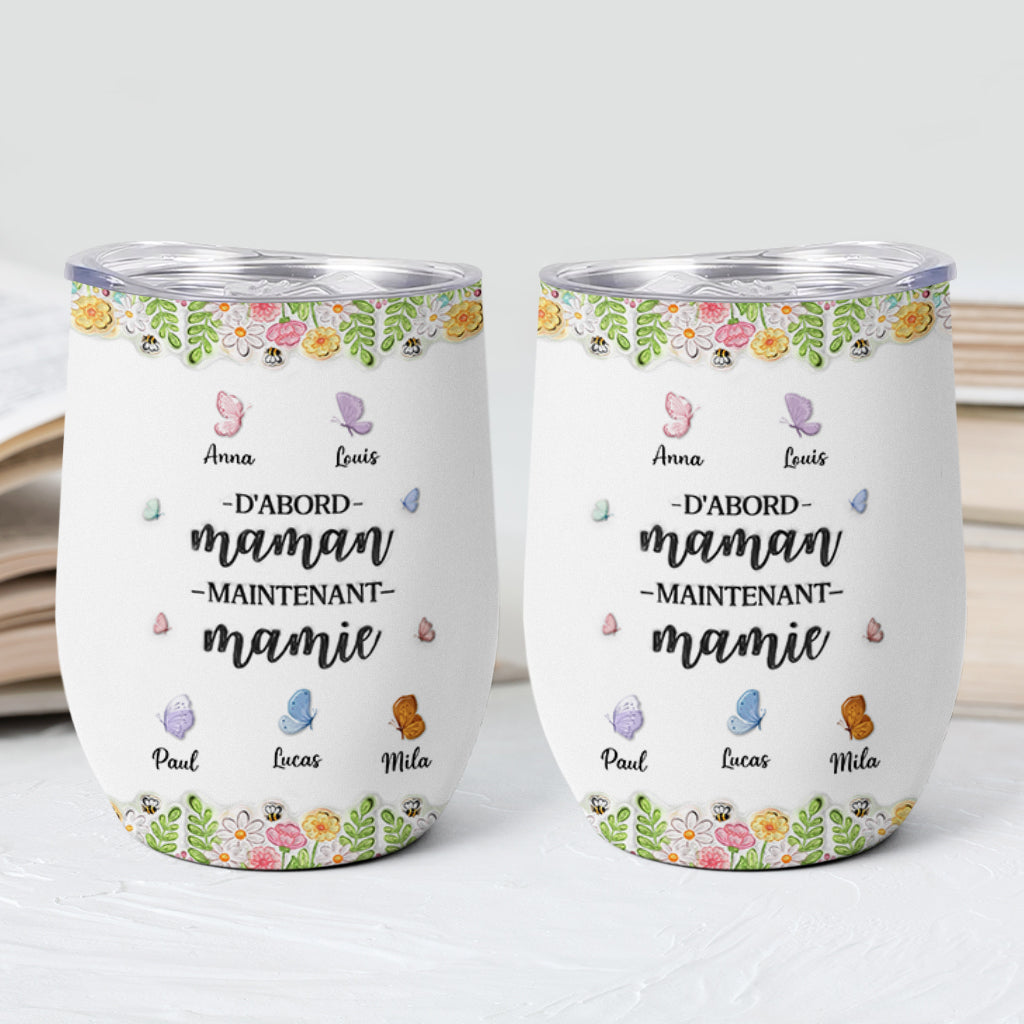 8457TFR2 effet dimpression 3d mug isotherme personnalise 355ml avec dessin dabord maman ensuite mamie 8457t8pca