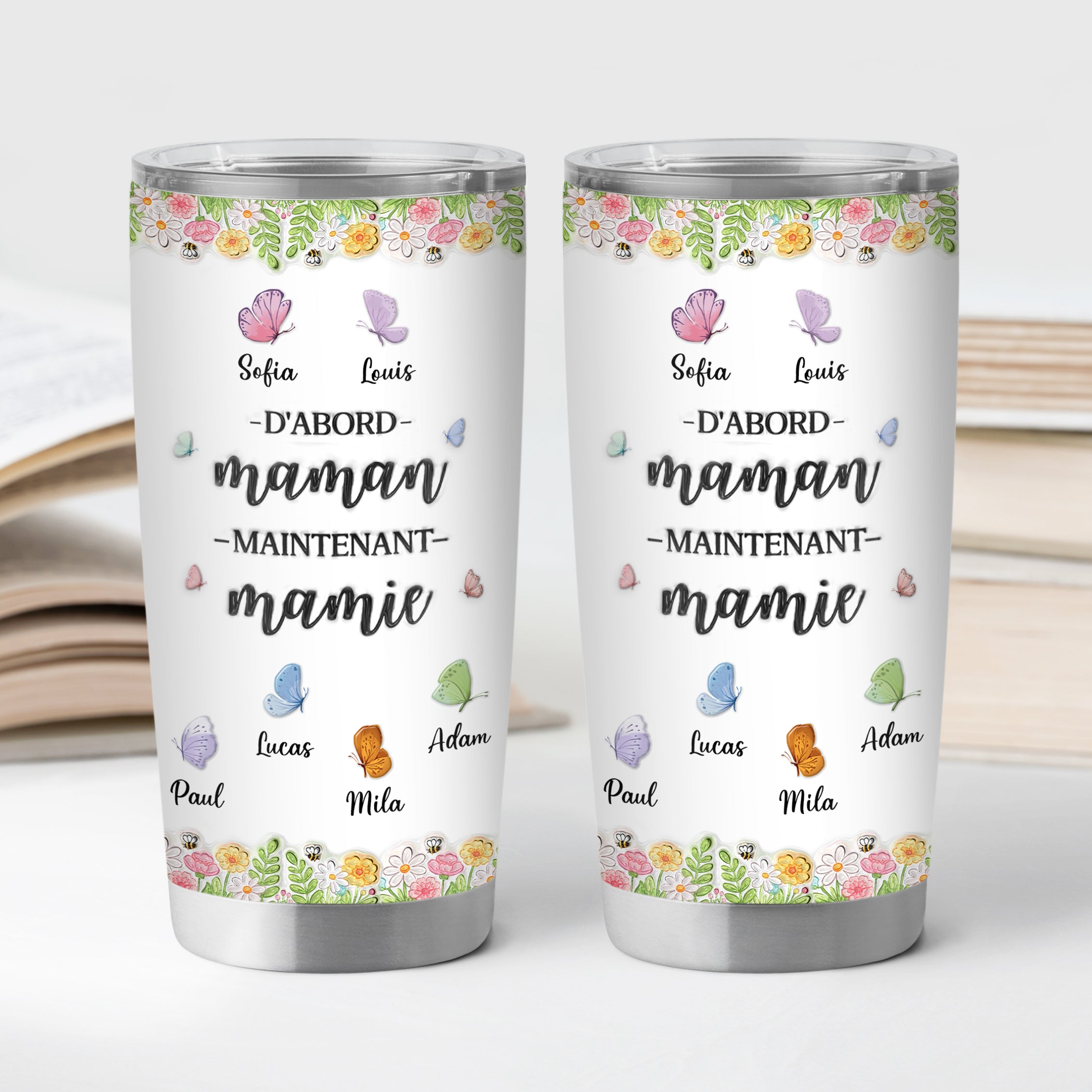8457TFR2 effet dimpression 3d mug isotherme personnalise 590ml avec dessin dabord maman ensuite mamie 8457t8pca