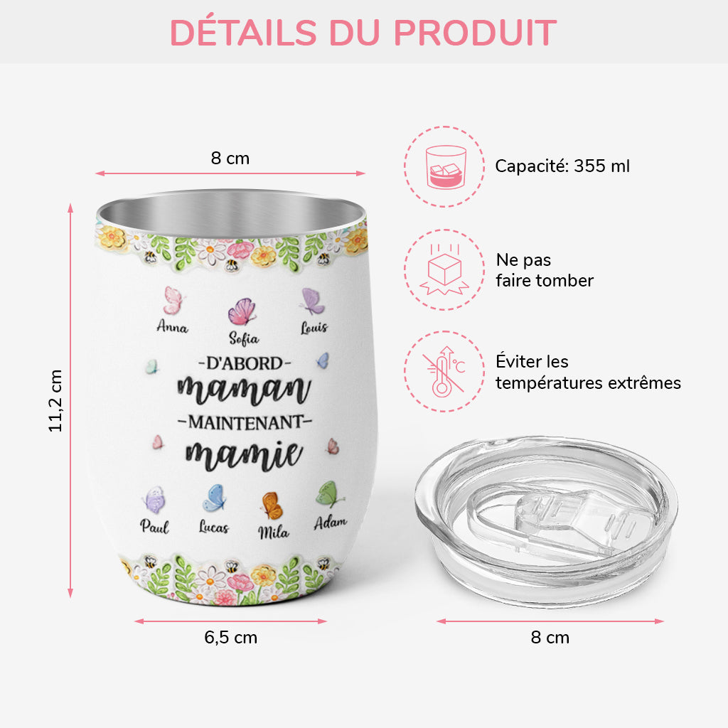 8457TFR3 effet dimpression 3d mug isotherme personnalise 355ml avec dessin dabord maman ensuite mamie 8457t8pca