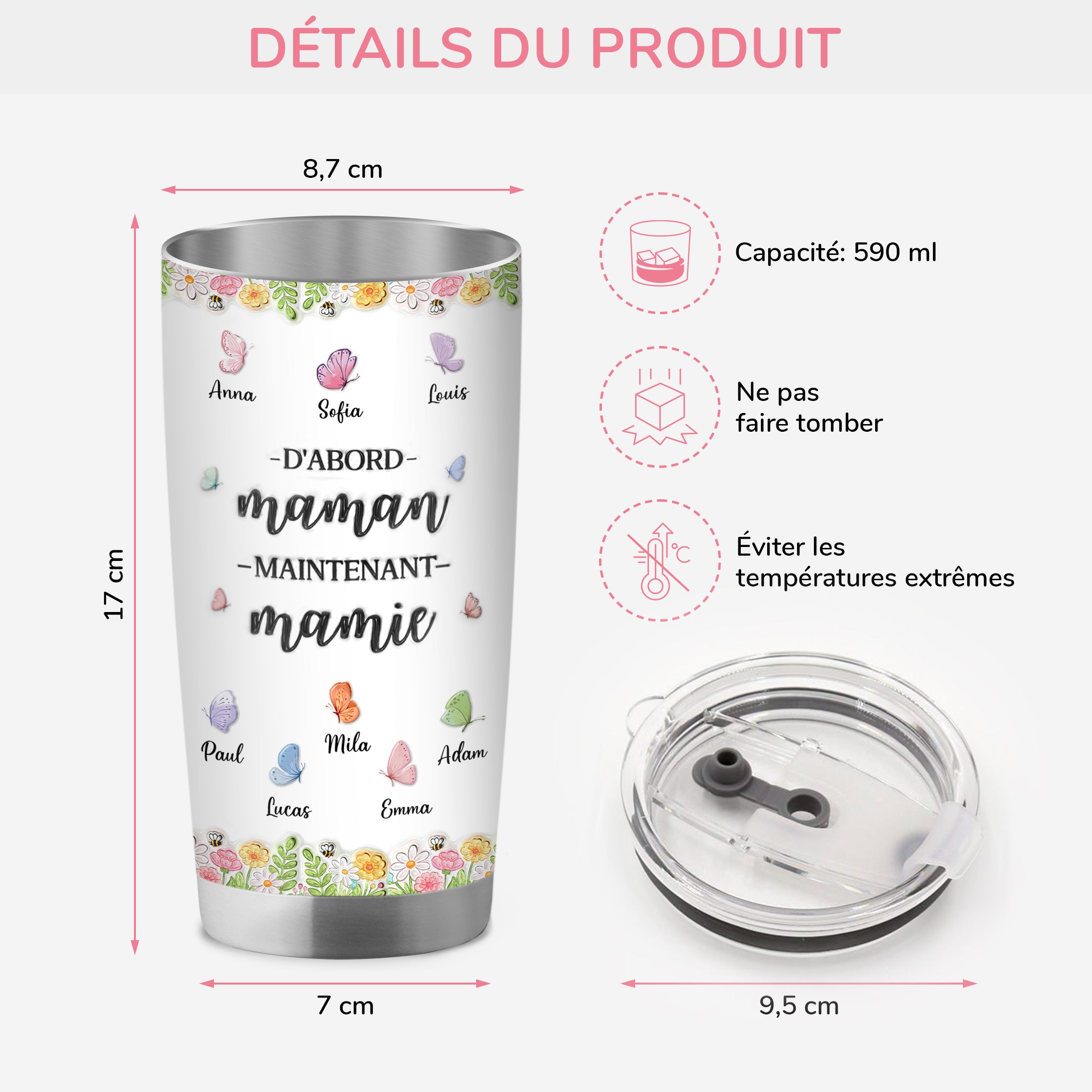 8457TFR3 effet dimpression 3d mug isotherme personnalise 590ml avec dessin dabord maman ensuite mamie 8457t8pca