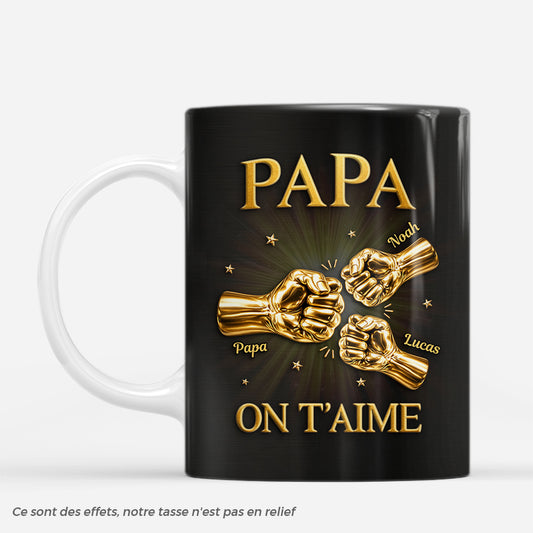 8465MFR1 effet dimpression 3d papa papy on taime mug personnalise prenom 8465mtqmb