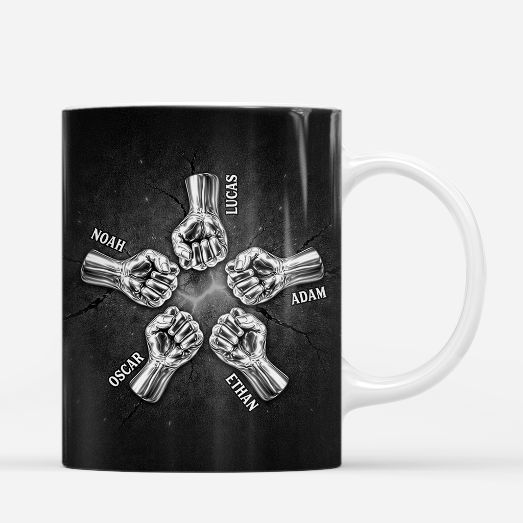 8492MFR3 effet dimpression 3d mug personnalise prenom frere un jour ami un jour 8492m3eme
