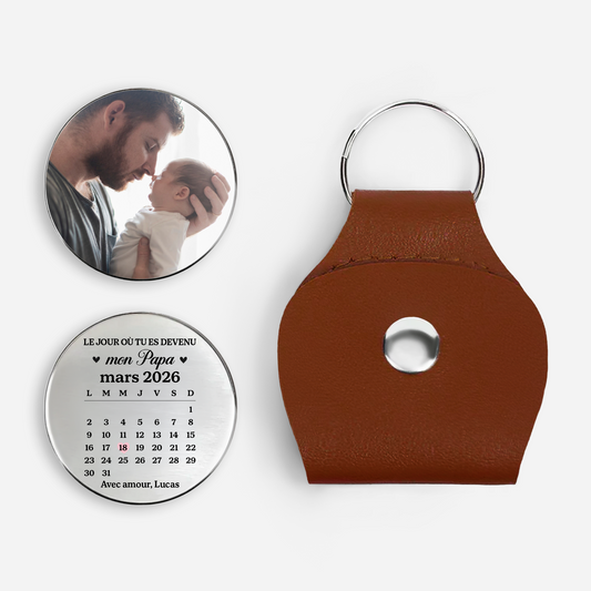 8521AFR1 calin de poche personnalise photo devenir mon papa ma maman 8521ajcftb