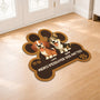 8545AFR2 paillasson chien personnalise a forme originale essuyez vos pattes 8545ad8hbc