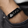 8553JFR2 bracelet couple personnalisable amour pour toujours 8553jnf5g