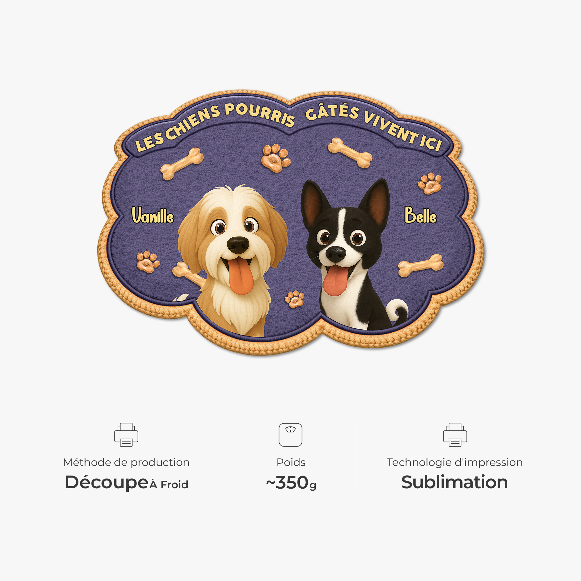8558AFR1 paillasson chien personnalise a forme decoupee chien pourri gate 8558adavrc_4